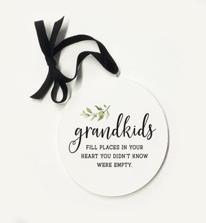 Grandkids Greenery Ornament